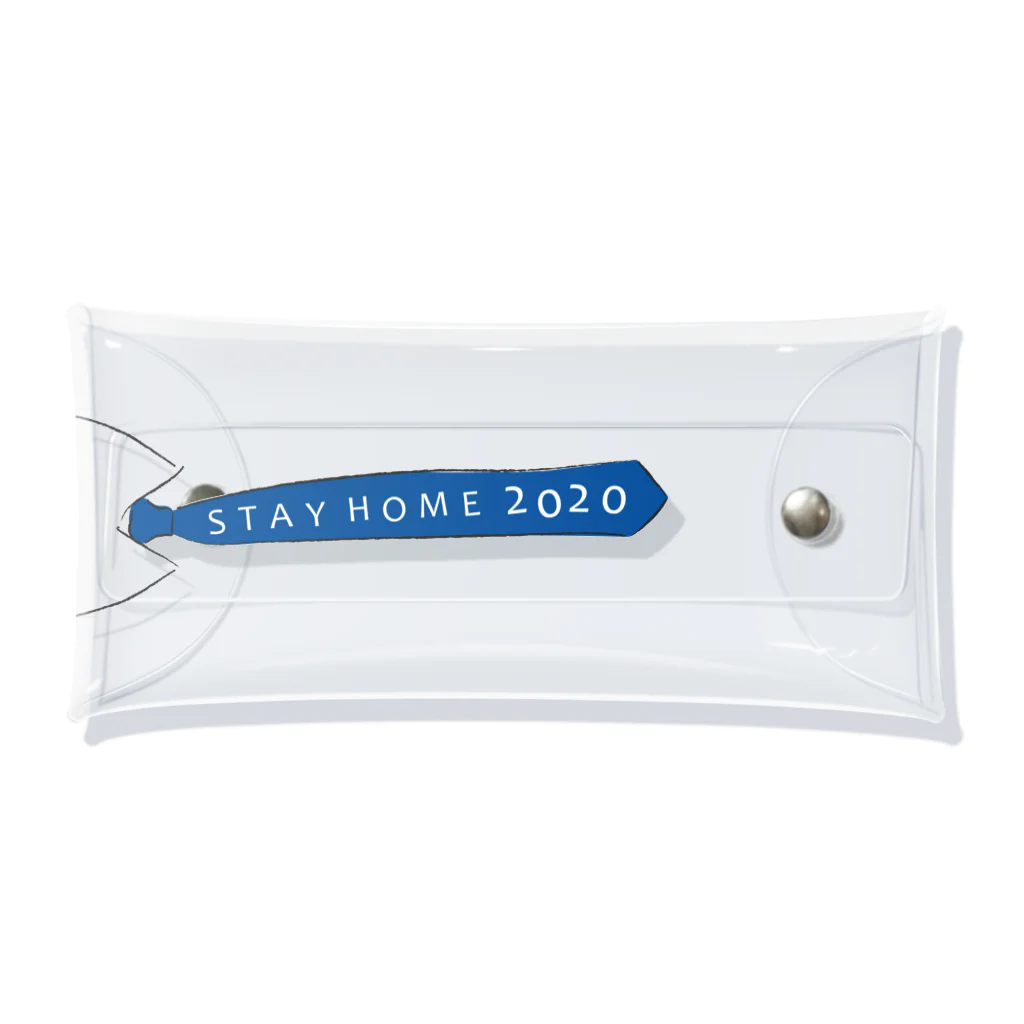 フカツ マリエのSTAY HOME 2020 ネクタイ Clear Multipurpose Case