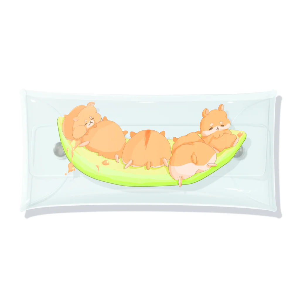 猫好きのあかメロン・はむコ Clear Multipurpose Case