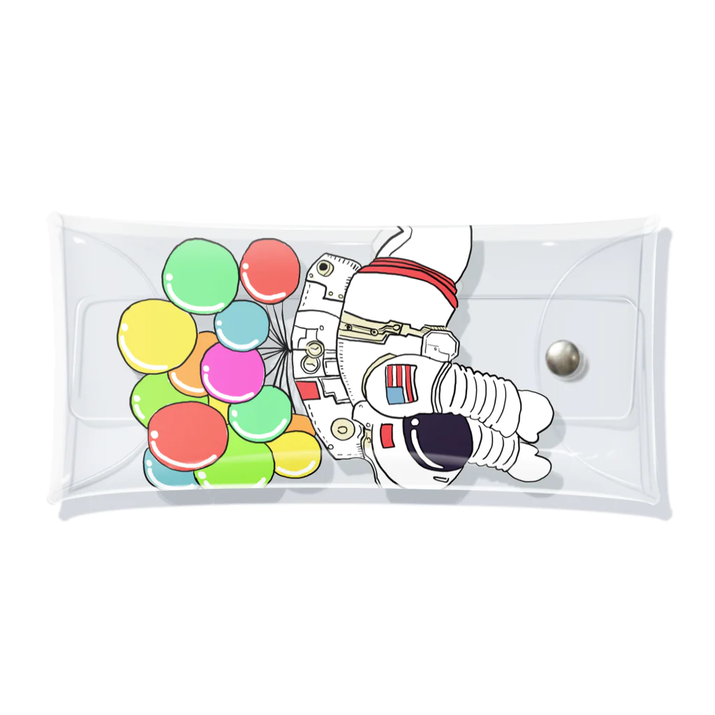 踊るこどもたちの宇宙遊泳 Clear Multipurpose Case