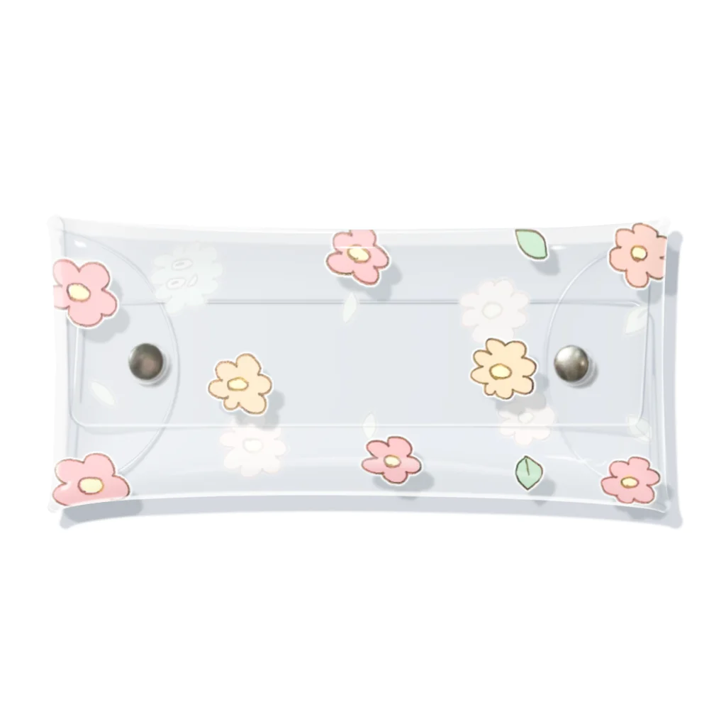 √shokupan のお花たち Clear Multipurpose Case