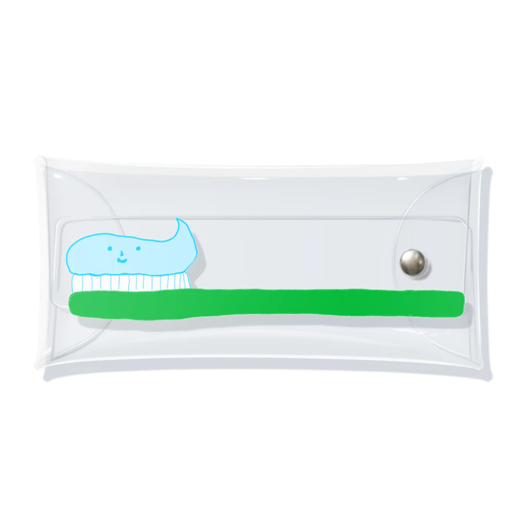 muunyaの歯ブラシくん Clear Multipurpose Case