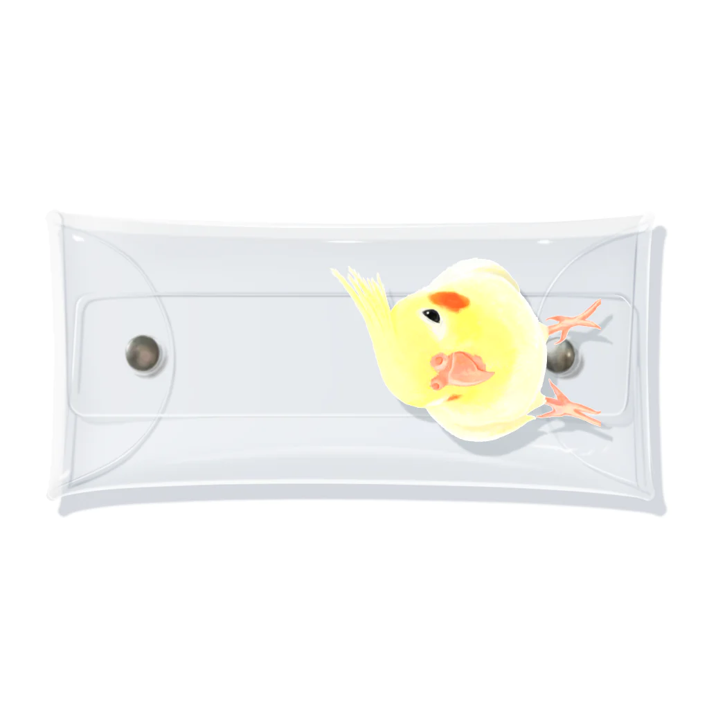 まめるりはことりのオカメインコ　おすましルチノー【まめるりはことり】 Clear Multipurpose Case