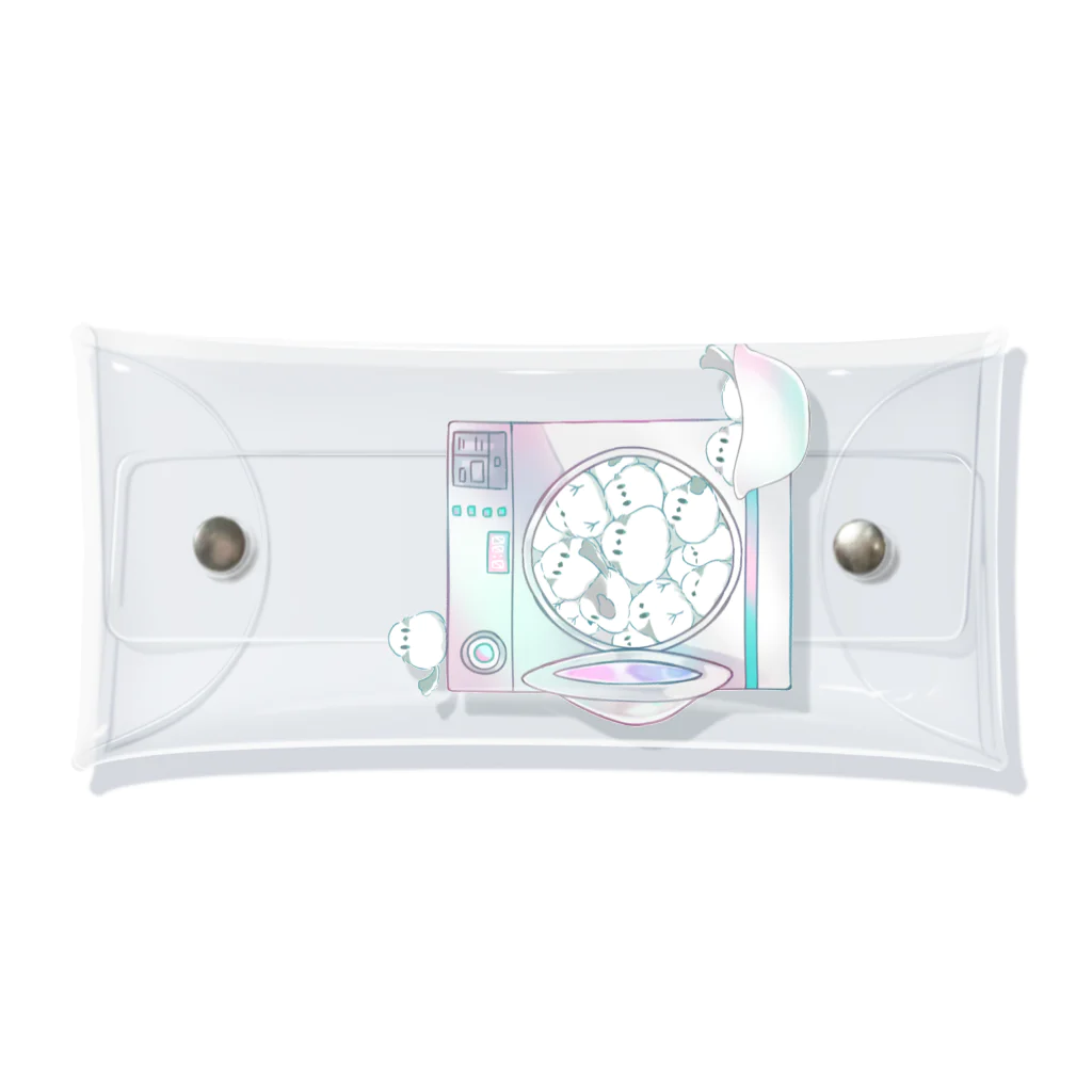 はなのすみれの洗濯機にシマエナイちゃん Clear Multipurpose Case