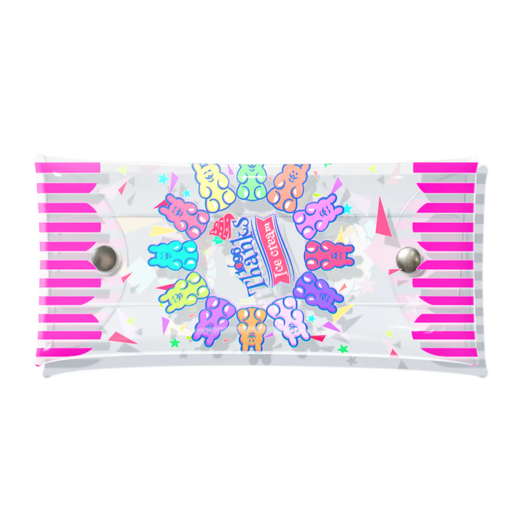 Twinkle★Thanksの1096 ice cream pen case クリアマルチケース