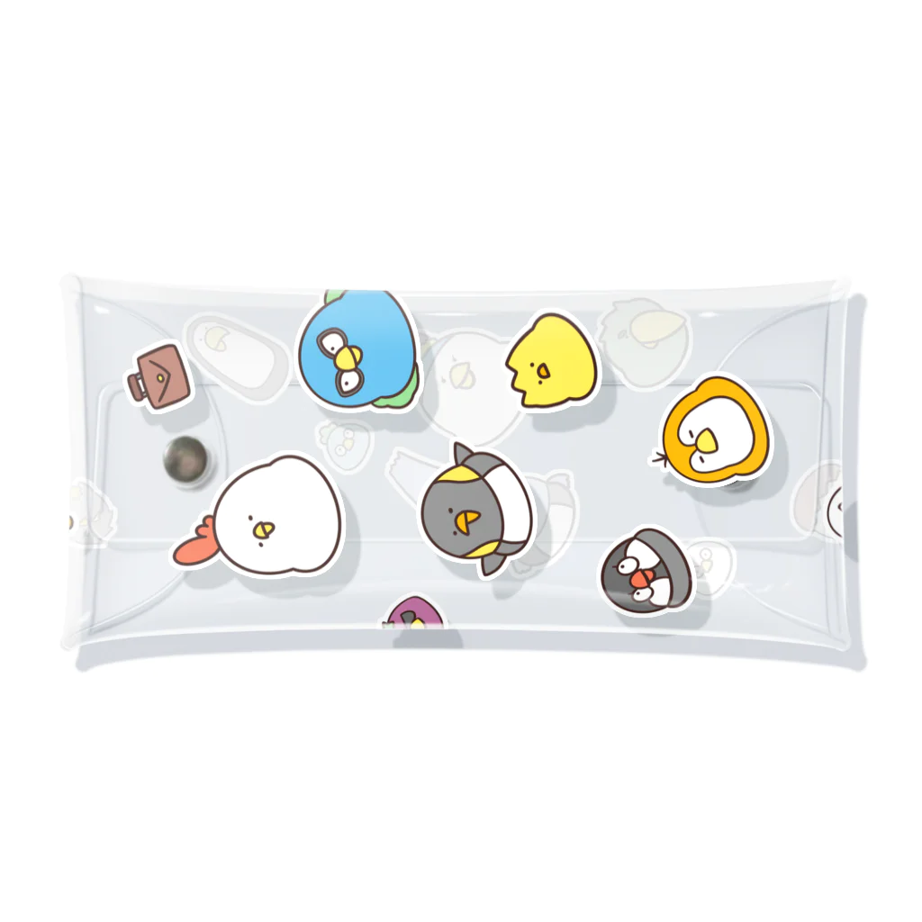 毎日でぶどり🐔🐤のマルチケース Clear Multipurpose Case