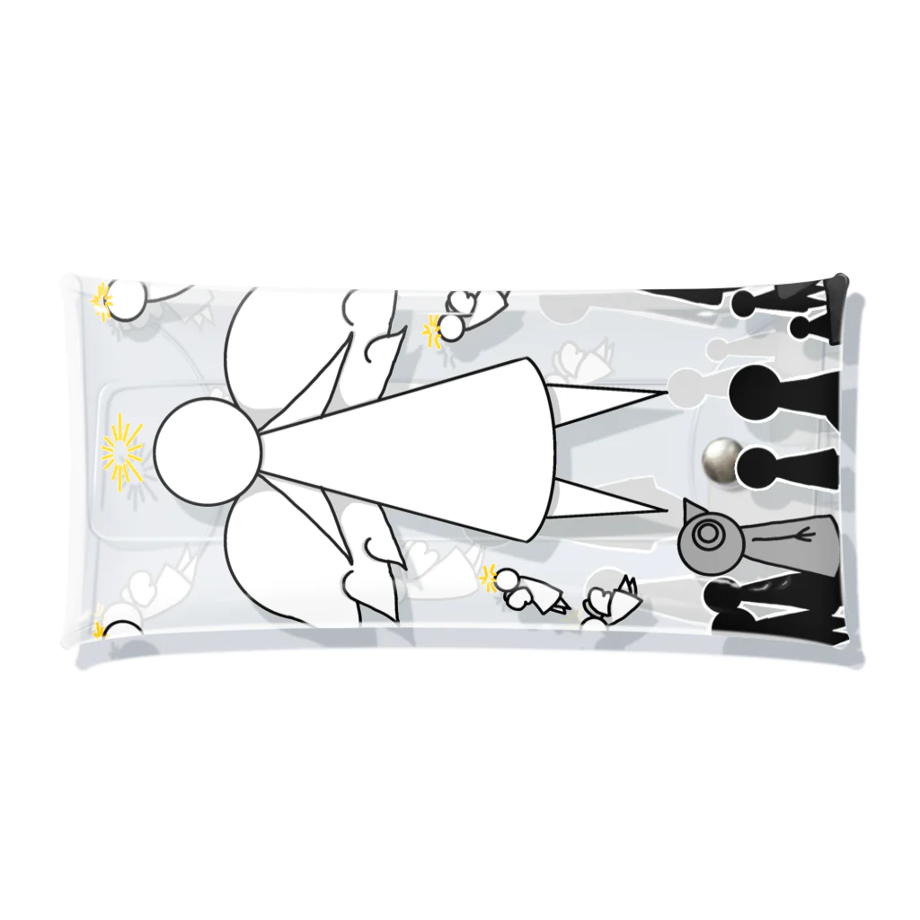 トリさんの休日の天使を眺めるトリさん Clear Multipurpose Case