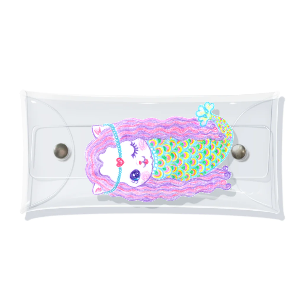 メルティカポエミュウのあまびゑにゃん Clear Multipurpose Case