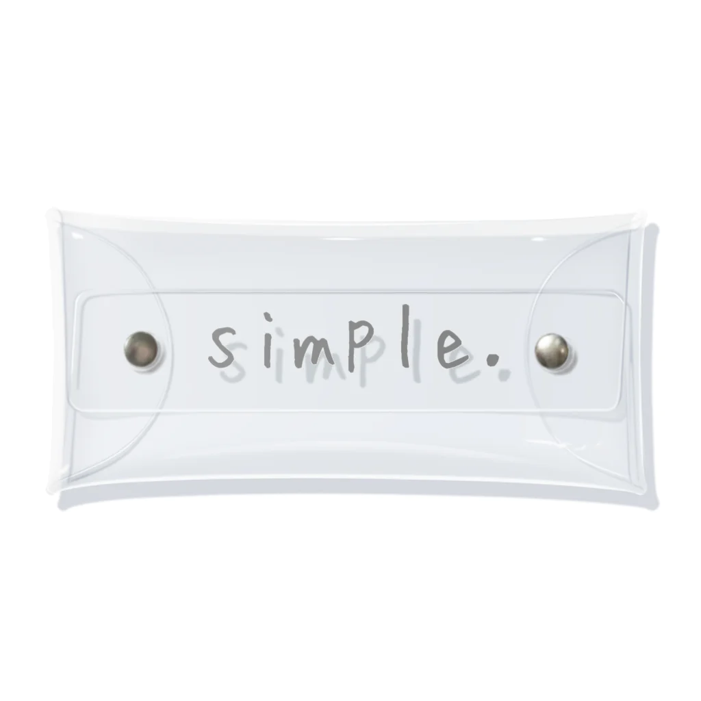 シンプルがいい。のsimple. Clear Multipurpose Case