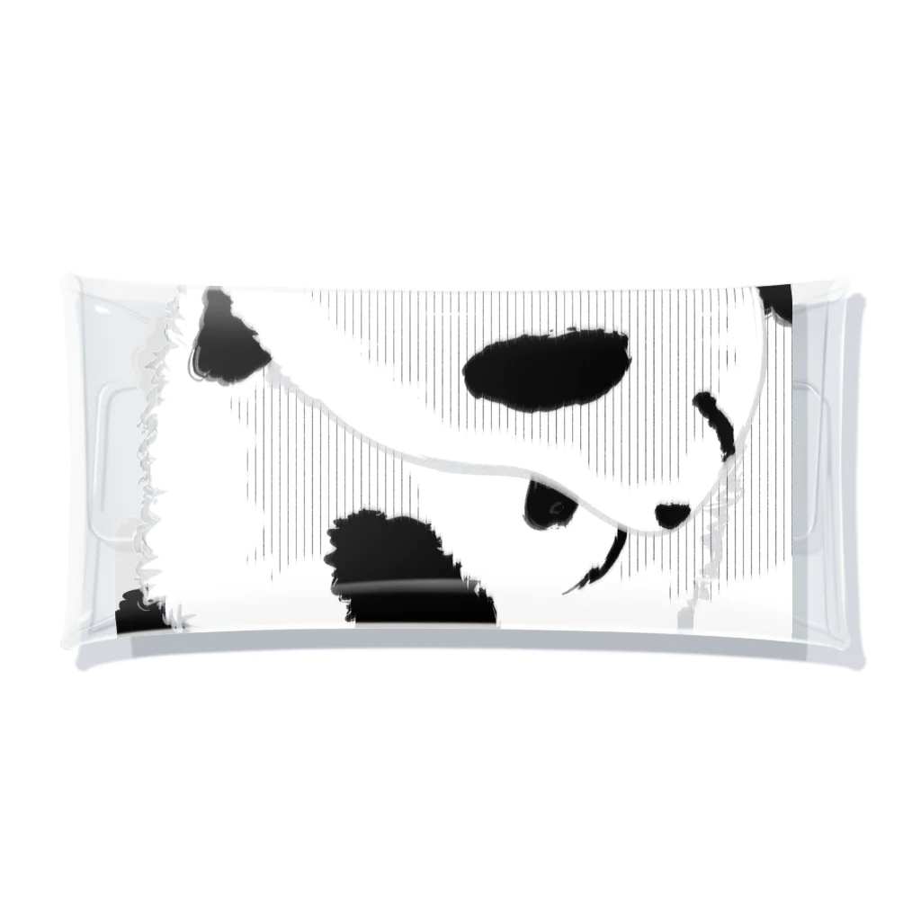 LittleLoroのPANDA COMPLEX パンダ頭複合体 0469 Clear Multipurpose Case