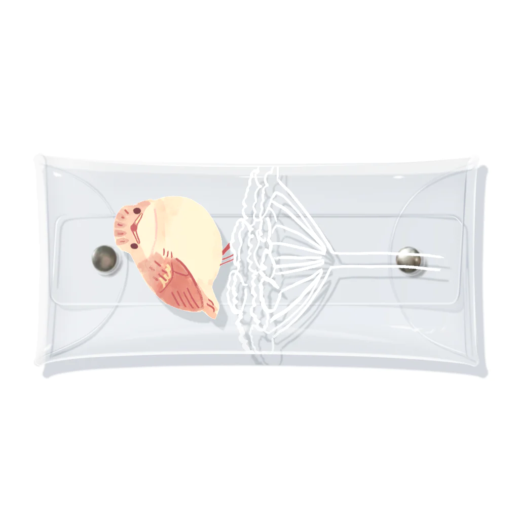 piro piro piccoloのノビタキのヒナヒナ(white) Clear Multipurpose Case