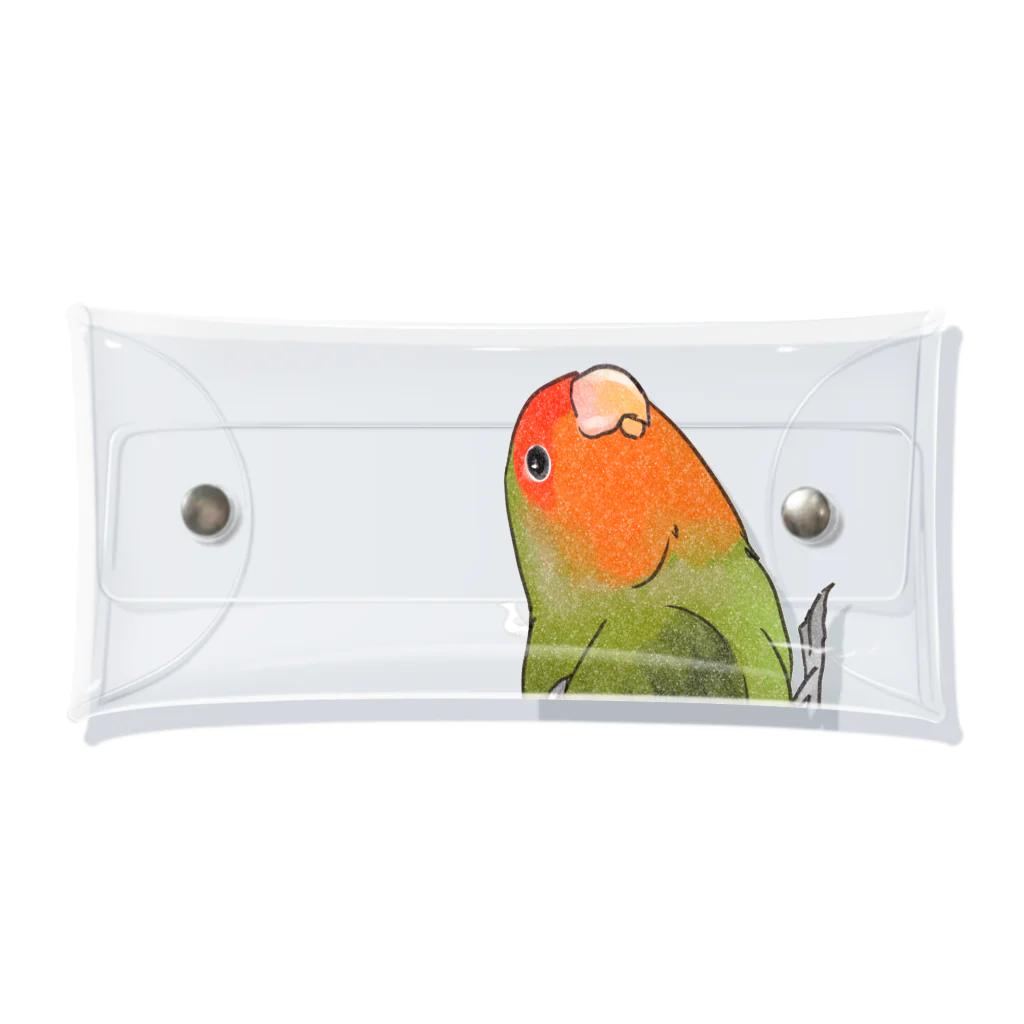 まめるりはことりのおすましコザクラインコ　きなこちゃん【まめるりはことり】 Clear Multipurpose Case