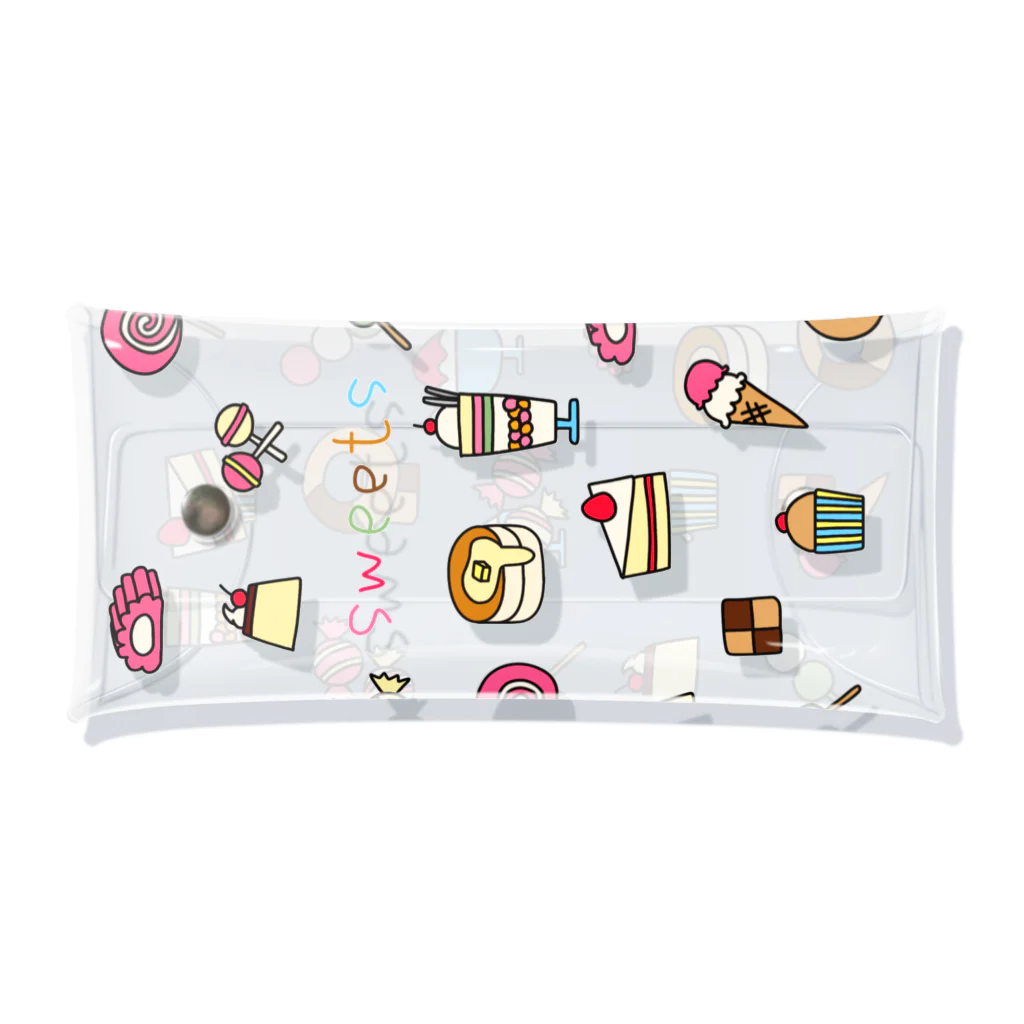 麦畑のお菓子イラストsweets Clear Multipurpose Case