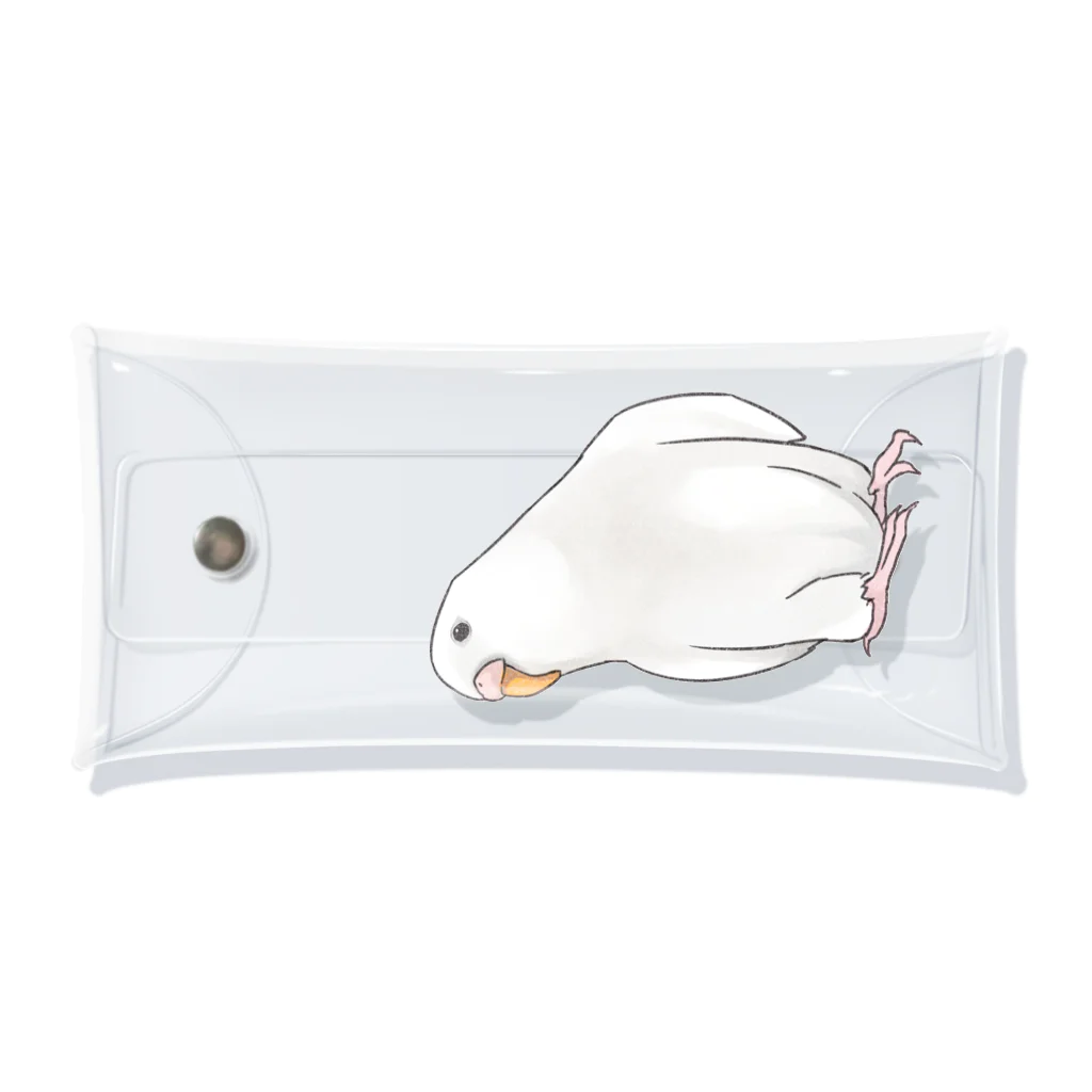 まめるりはことりのアルビノセキセイインコちゃん【まめるりはことり】 Clear Multipurpose Case