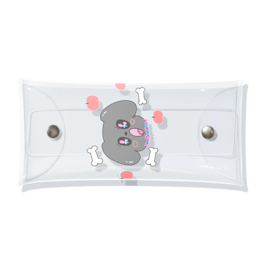 ♡ miil's shop ♡のきらきらわんちゃん♡くろたん♡ Clear Multipurpose Case