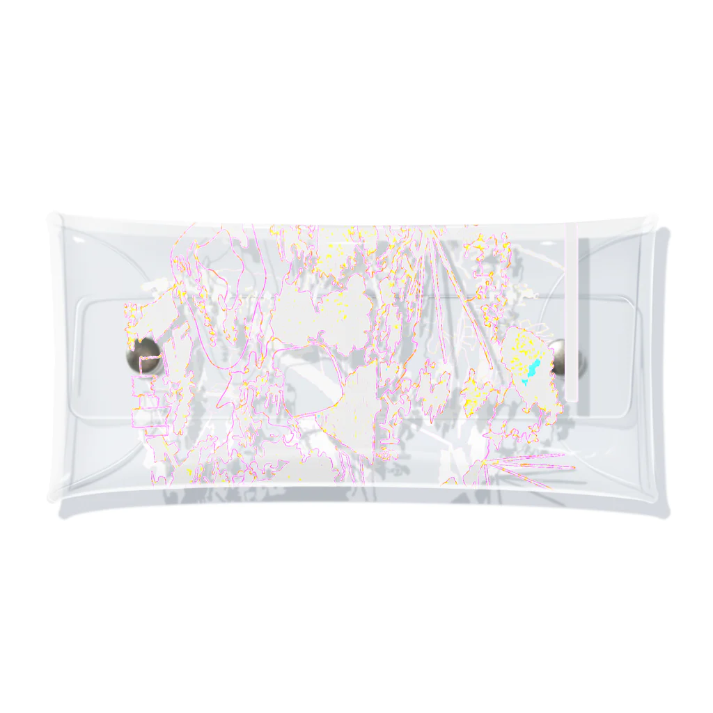 The small sea of websiteSのwhite flowers Clear Multipurpose Case