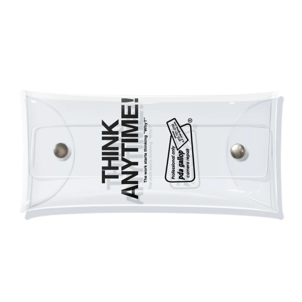 pda gallop official goodsのTHINK ANY TIME! GOODS Clear Multipurpose Case