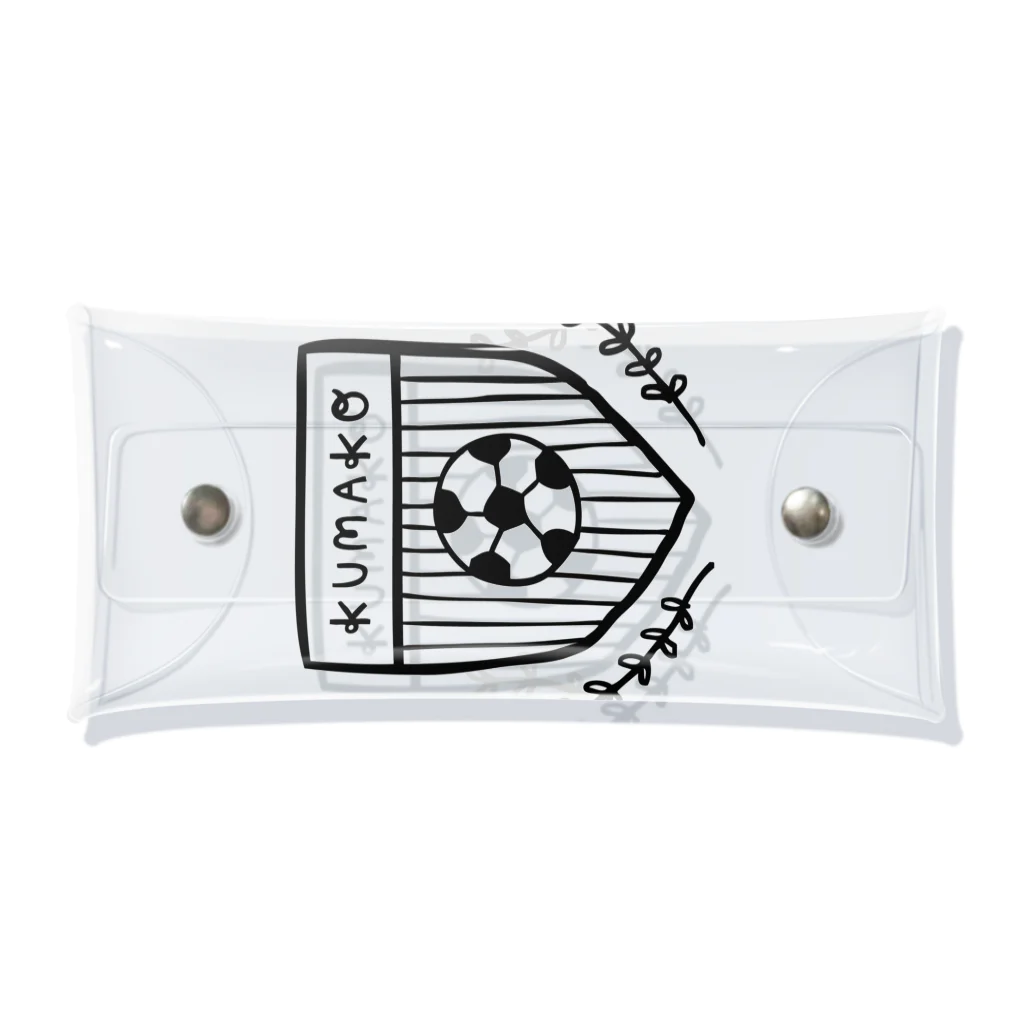 熊工サッカー部OB会のKUMAKO SOCCER 2 Clear Multipurpose Case