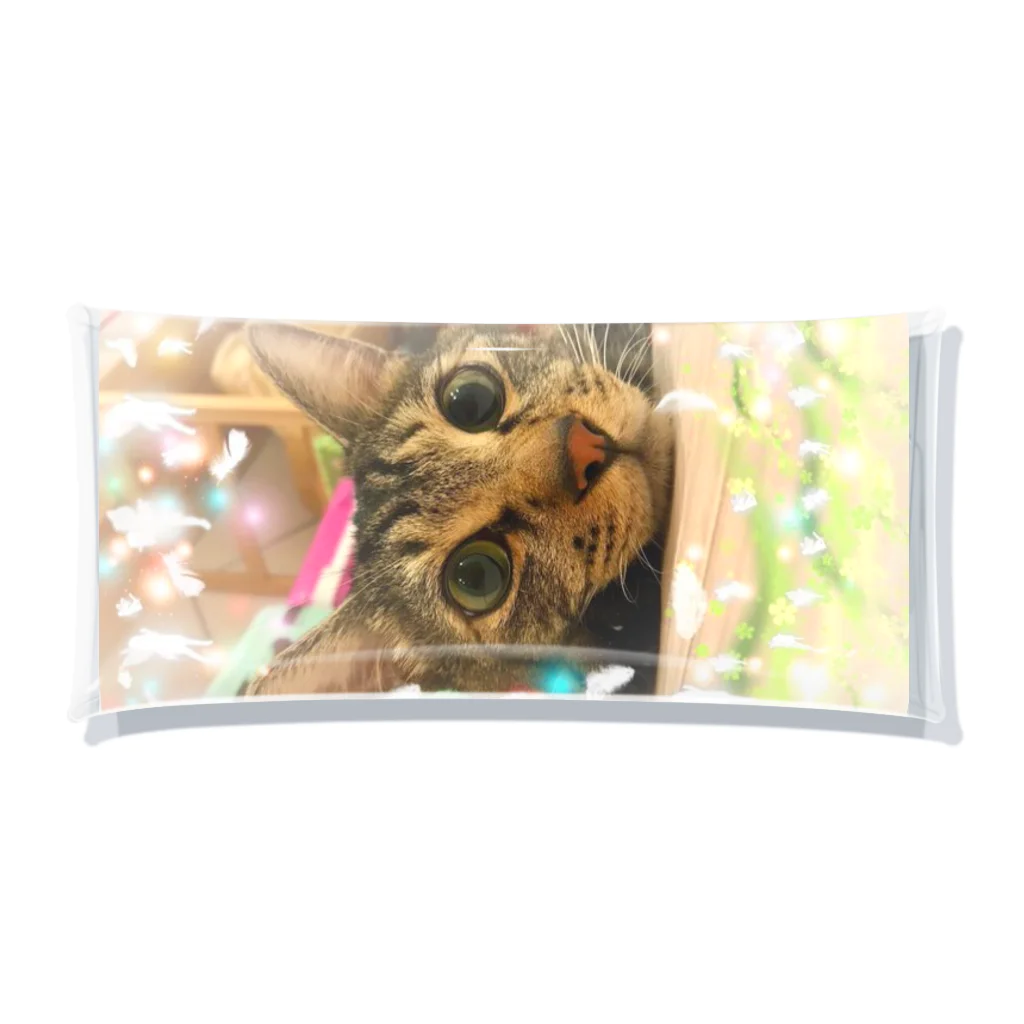 猫しゃちょうのキジトラのトラオくんinゆぽんた家 Clear Multipurpose Case