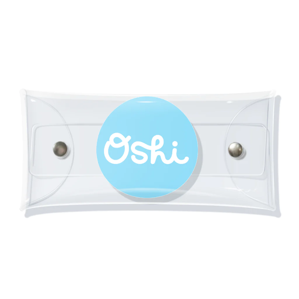 Oshiの•Oshi• Light Blue 10 vert. クリアマルチケース