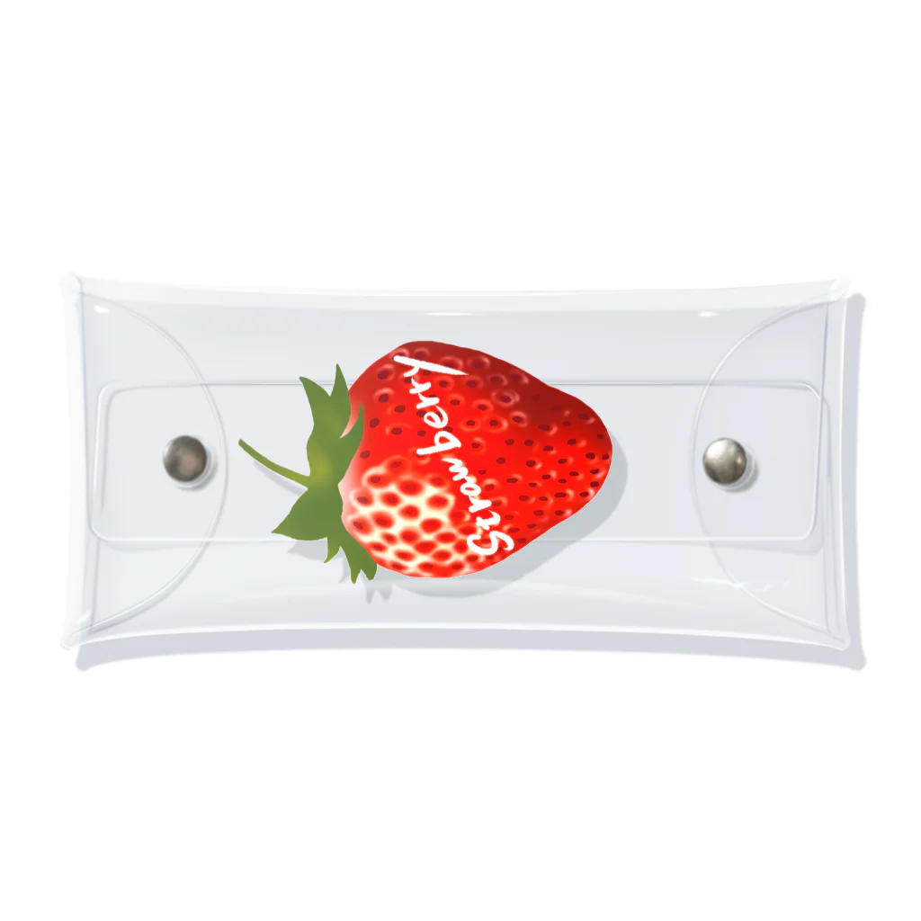 FREEHANDMARCHのStrawberry (いちご)  Clear Multipurpose Case
