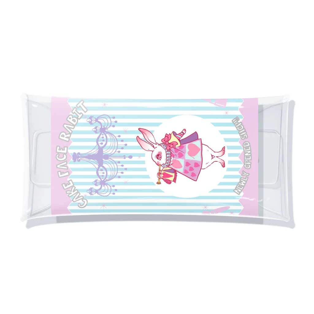 Kiyusama_bgmのCAKE FACE RABIT Clear Multipurpose Case