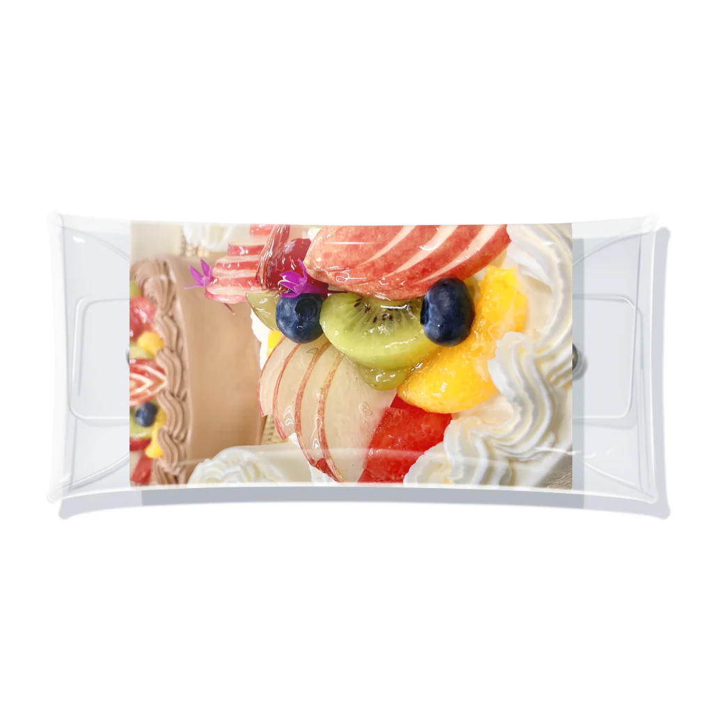 こぱのフルーツのケーキ Clear Multipurpose Case