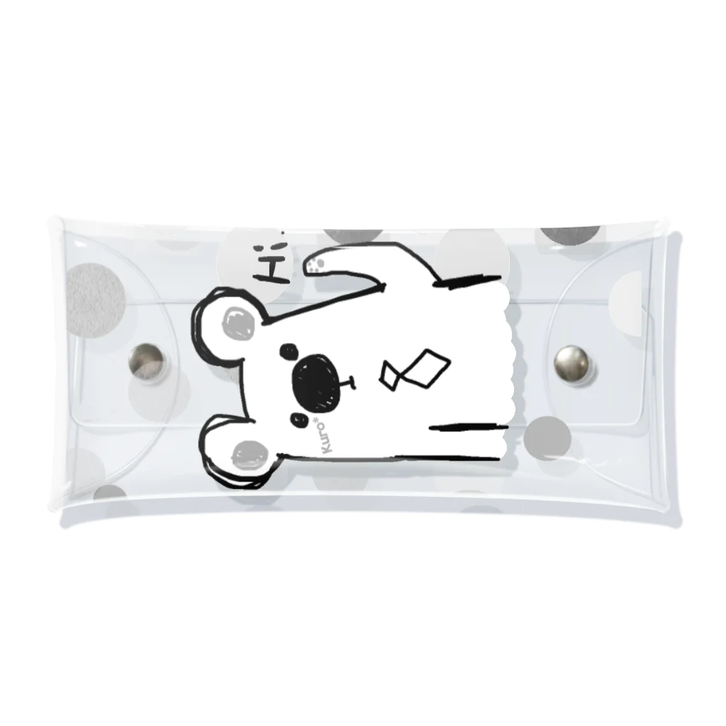 Kuro*s Brandのシロクマ Hi. Clear Multipurpose Case