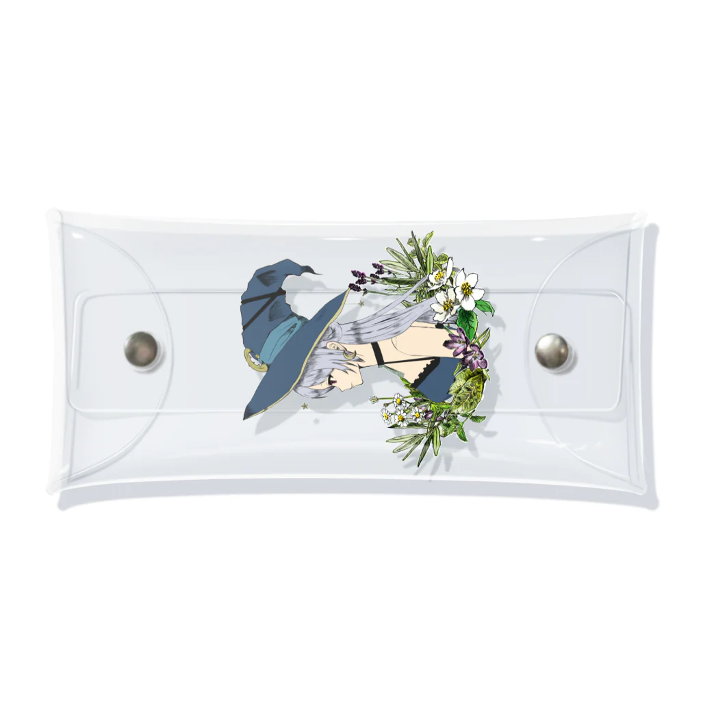 華月エアリ🌙🧙‍♀️バーチャル占いお姉さんなVtuberのHealing witch Clear Multipurpose Case