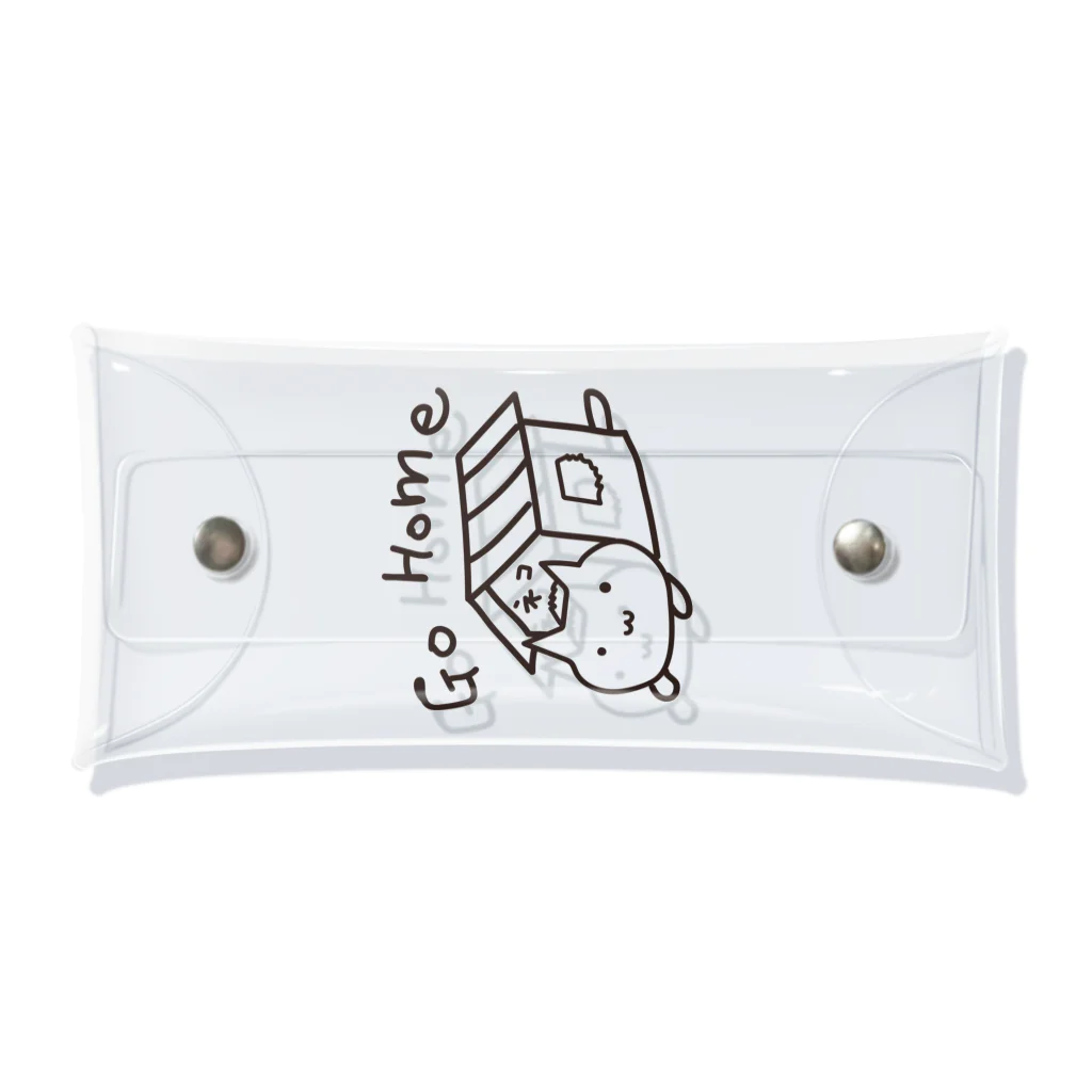 かぶとらのゆるいねこ　「go gome」 Clear Multipurpose Case