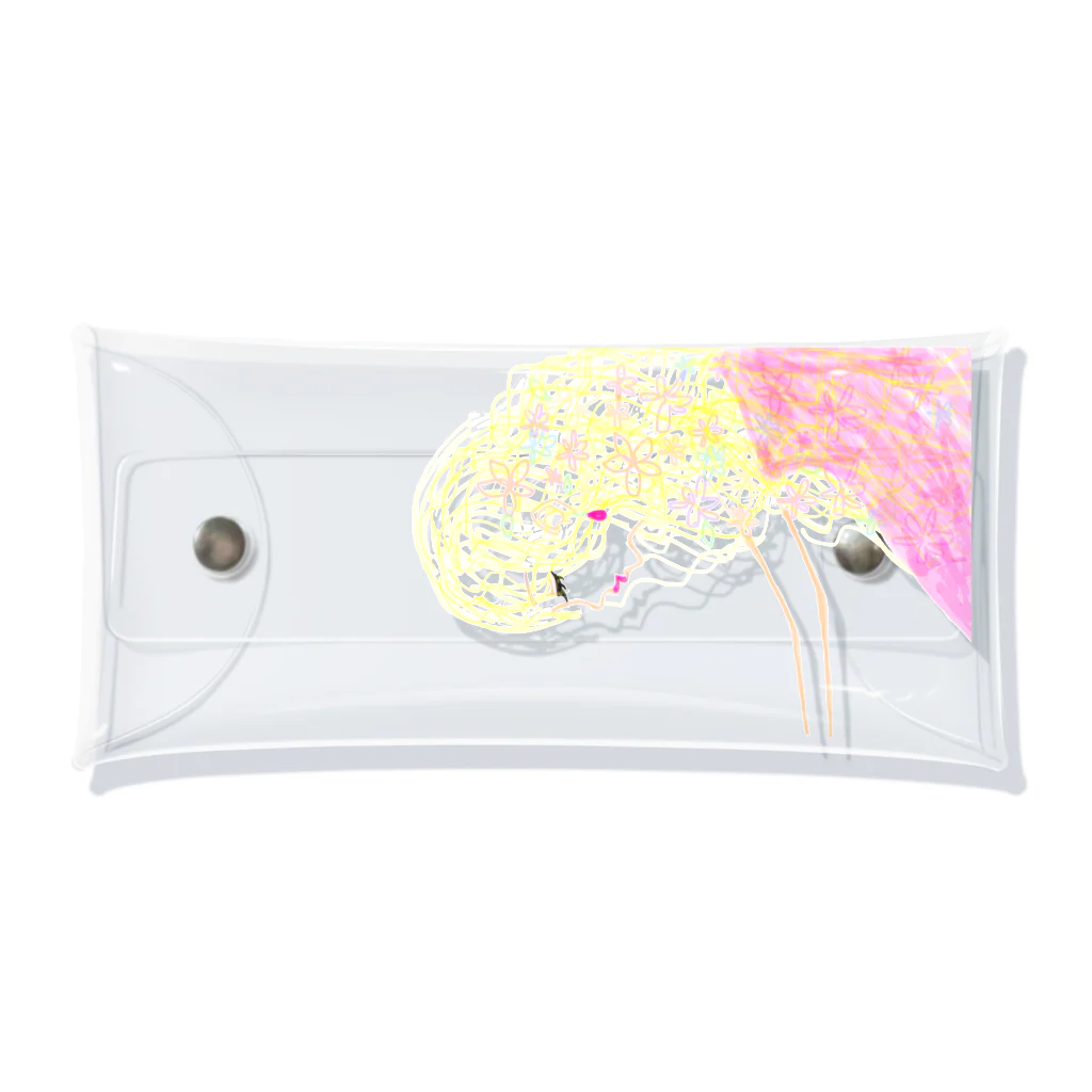 honey bunnyの髪に花をつけた女の子 Clear Multipurpose Case