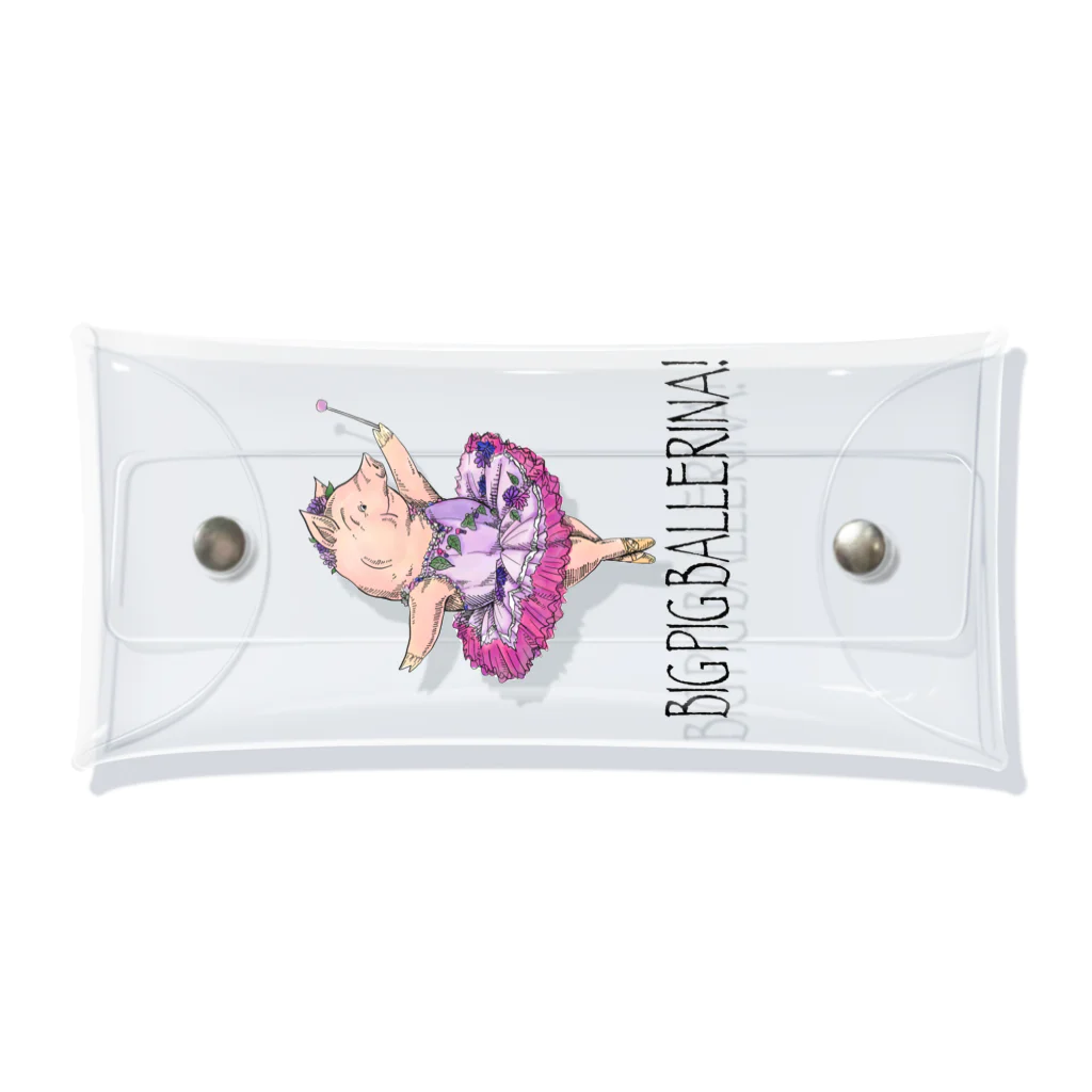 atelier✳︎miraのBIG PIG BALLERINA! The Lilac Fairy Clear Multipurpose Case