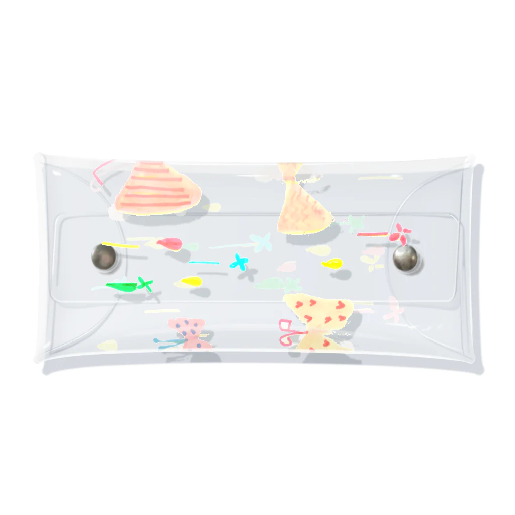 山崎綾子のあれこれのりぼんちょうちょ Clear Multipurpose Case