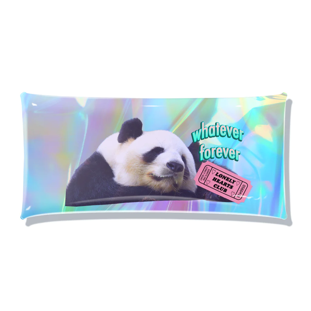 𝙈𝙊𝙈𝙊'𝙨 𝙎𝙝𝙤𝙥のホログラム&panda Clear Multipurpose Case