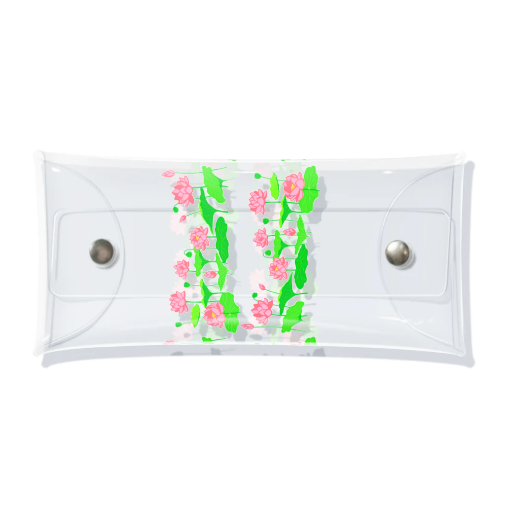 yumyamのここが蓮池になるイラスト(小さい柄) Clear Multipurpose Case
