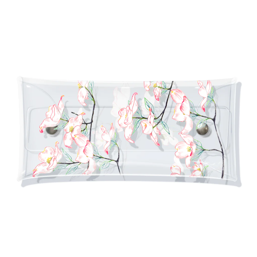 すみわたるの花水木　pink Clear Multipurpose Case