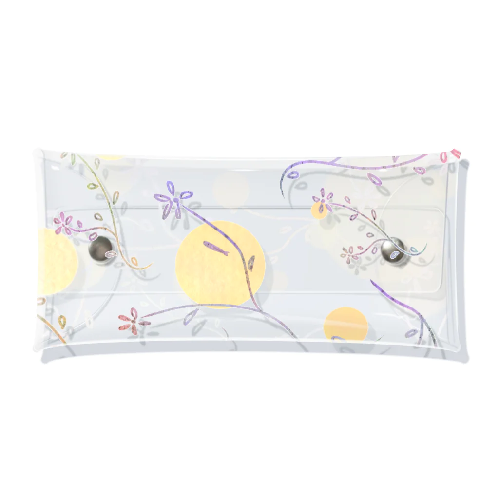 Lily bird（リリーバード）のパステルカラー草花 Clear Multipurpose Case