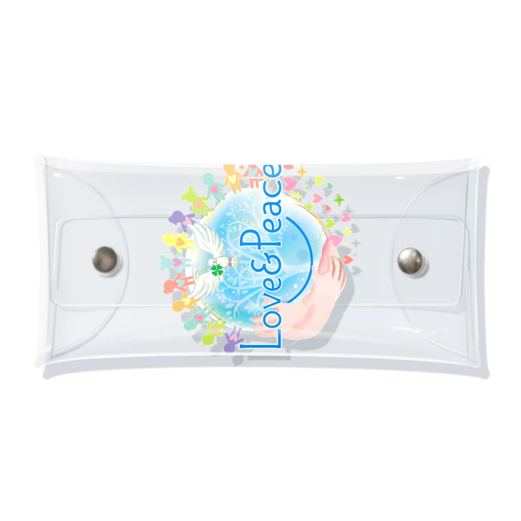 Love＆PeaceのLove＆Peaceキッズ用ロゴ Clear Multipurpose Case