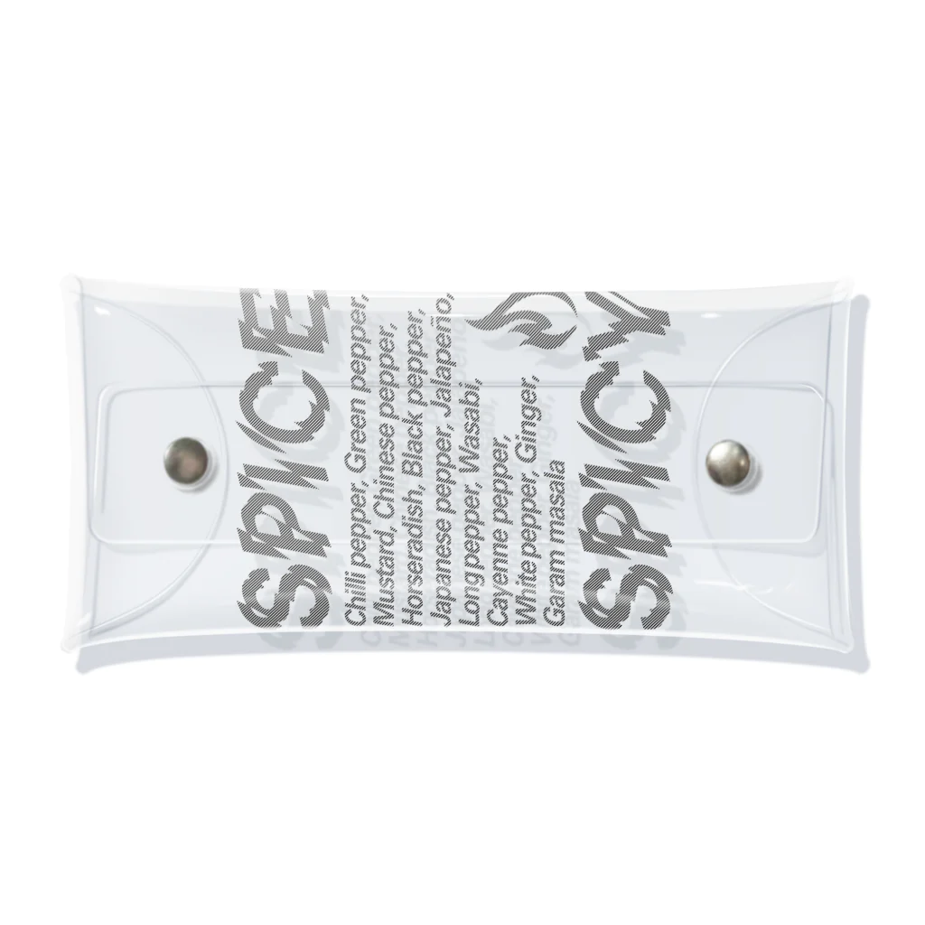 LONESOME TYPE ススのSPICE SPICY（Diagonal） Clear Multipurpose Case