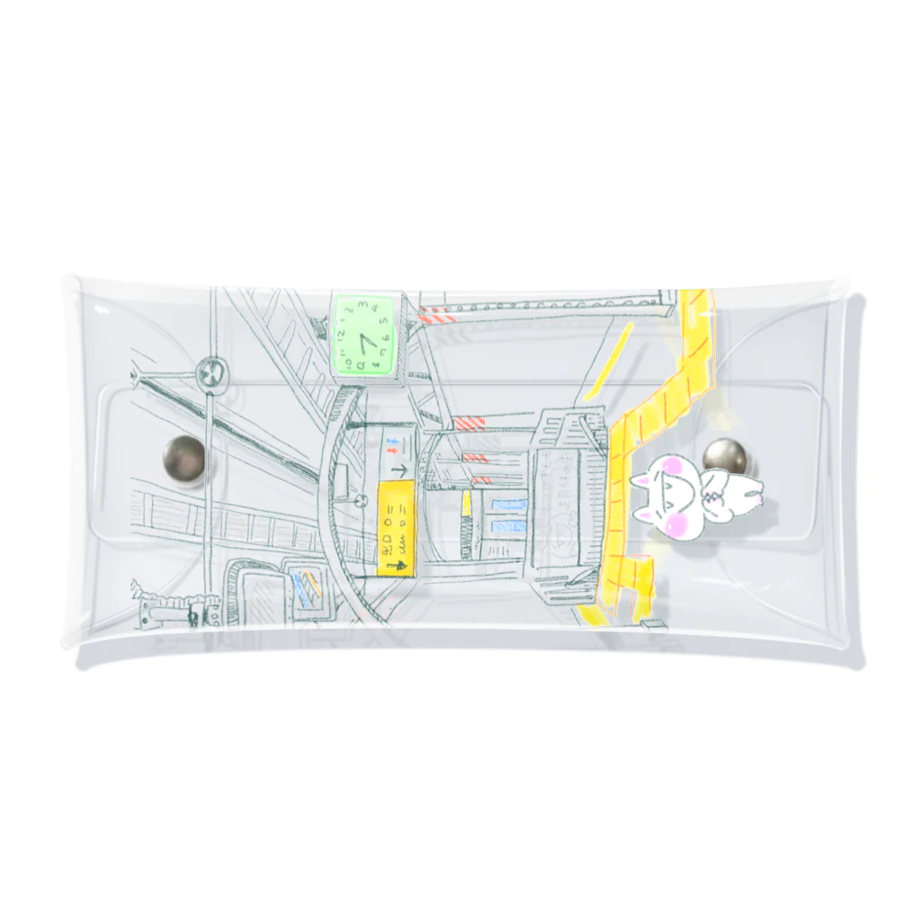 33asahiのお気に入りの駅 クリアマルチケース