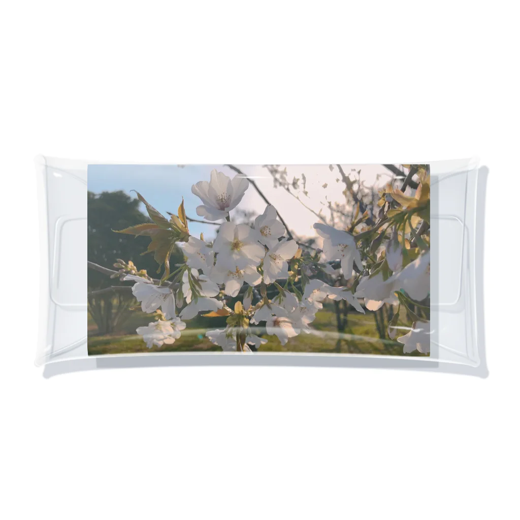 小僧の夕暮れ時の桜 Clear Multipurpose Case