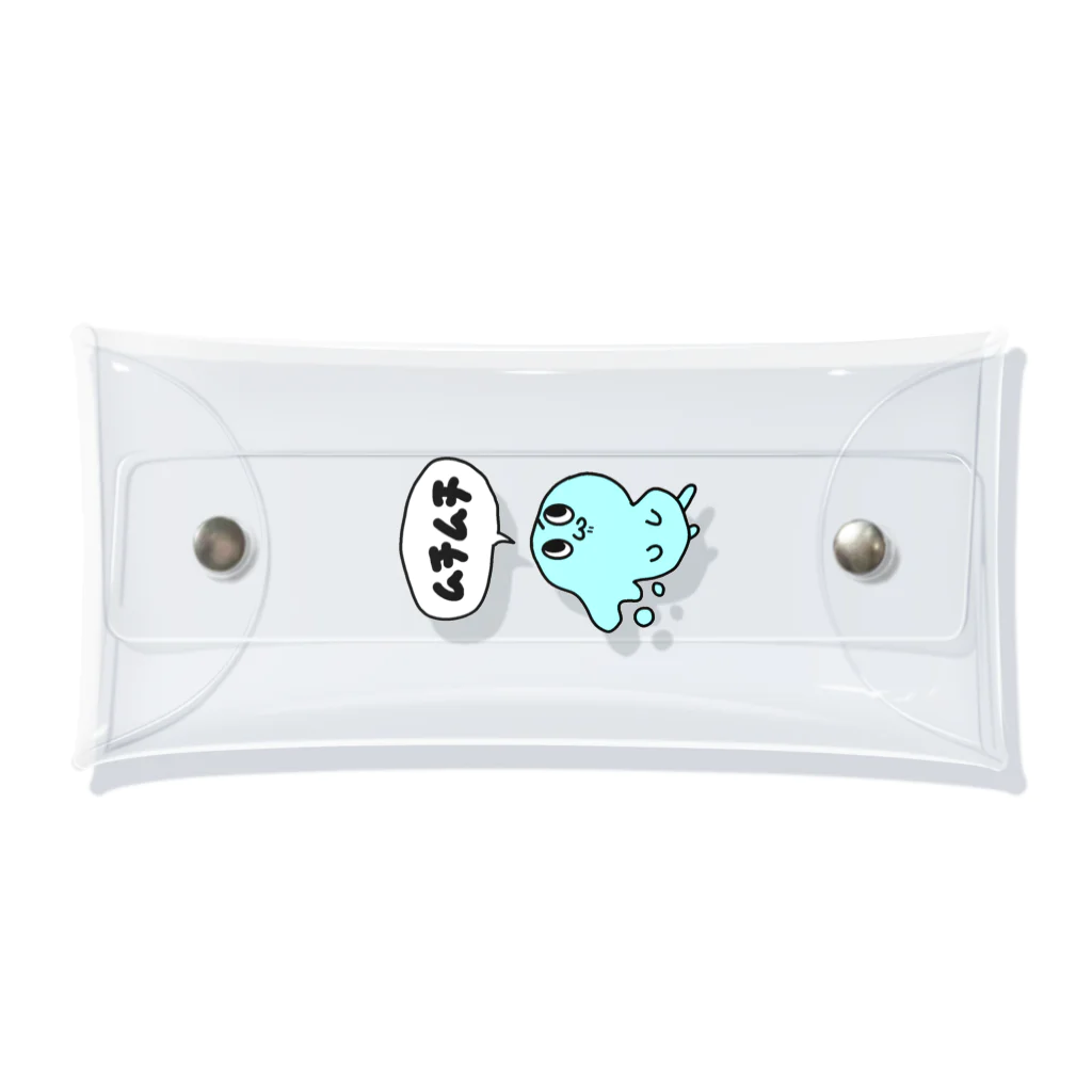 くまどりのムチムチくん Clear Multipurpose Case