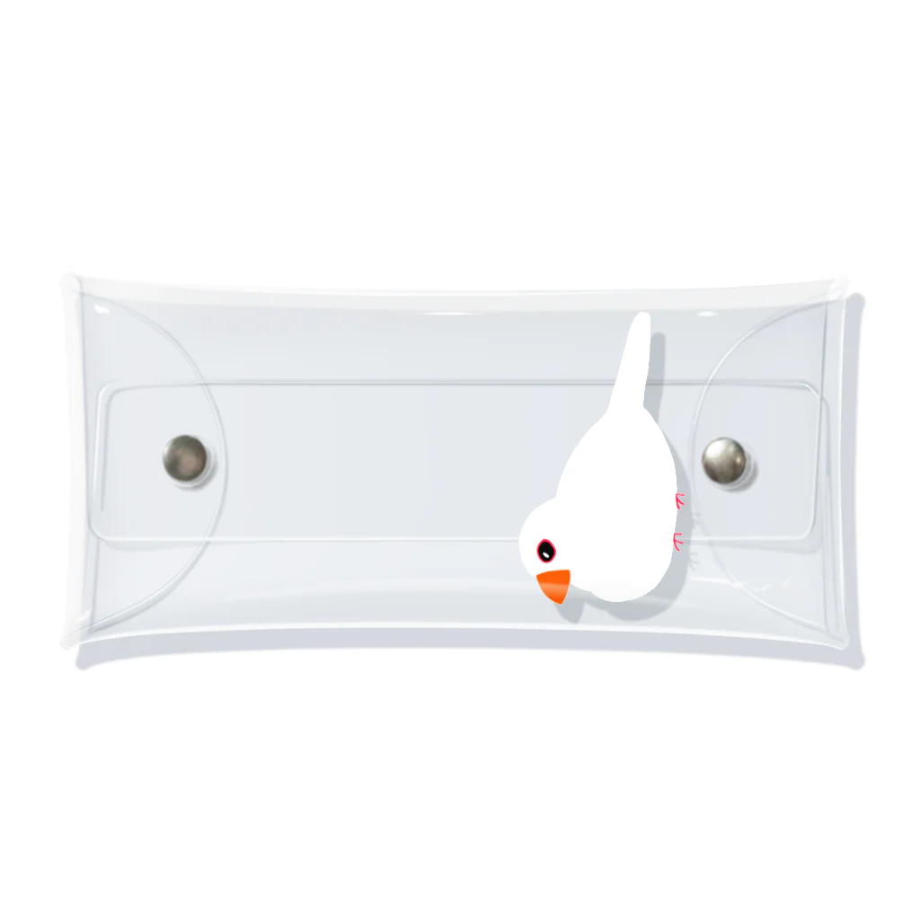 ★Panda Cafe★の白文鳥のぶんちゃん Clear Multipurpose Case