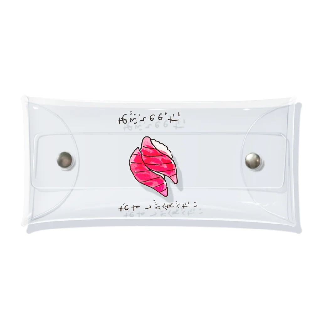 ちんちくりんのおみせの「あぶらののったおすしが食べたい」シリーズ Clear Multipurpose Case