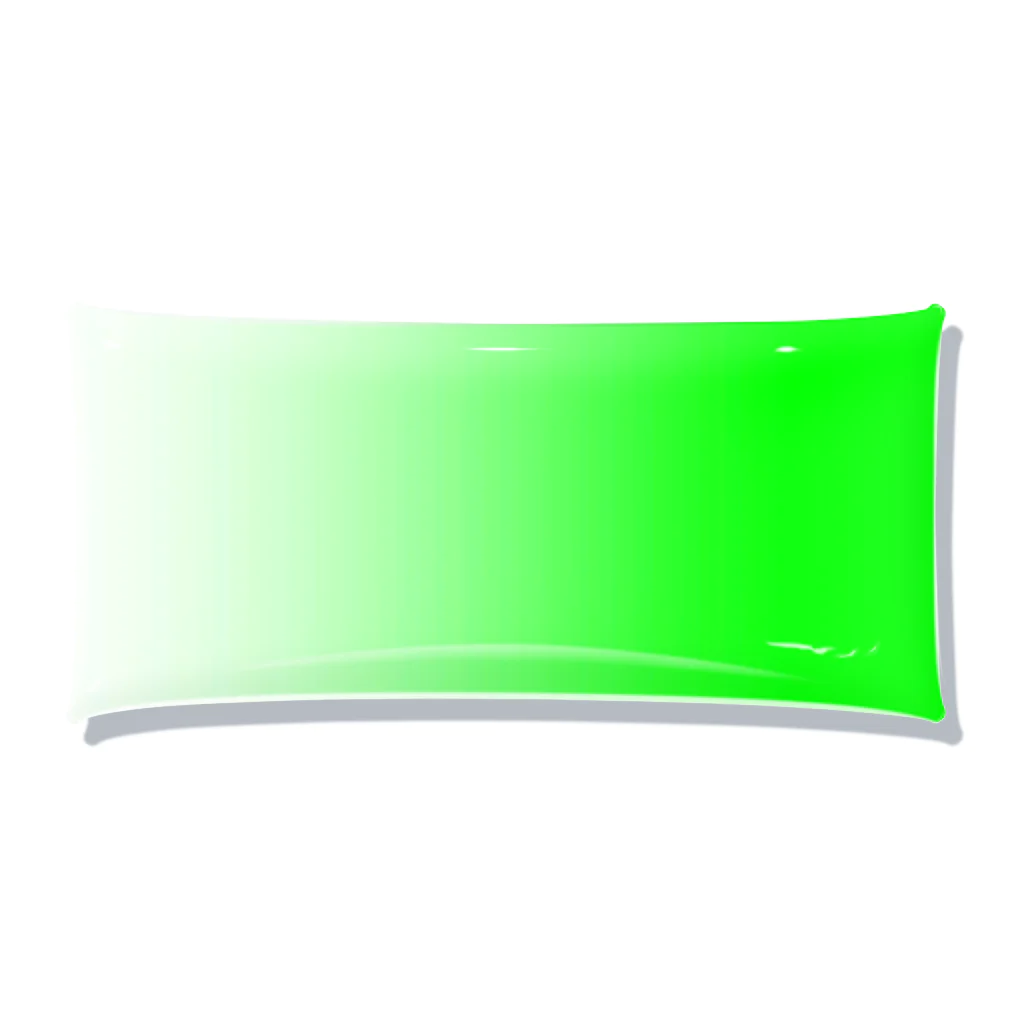 CHIKUSHOの緑のグラデーションのクリアマルチケース Clear Multipurpose Case