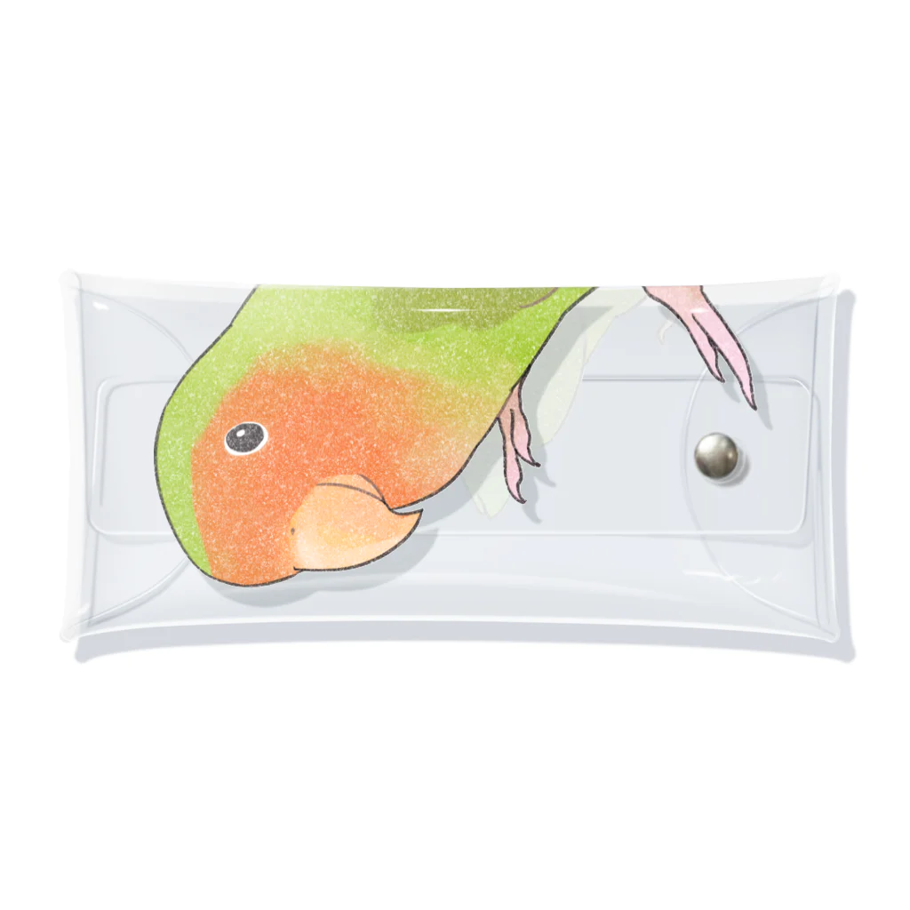 まめるりはことりの見つめるコザクラインコちゃん【まめるりはことり】 Clear Multipurpose Case