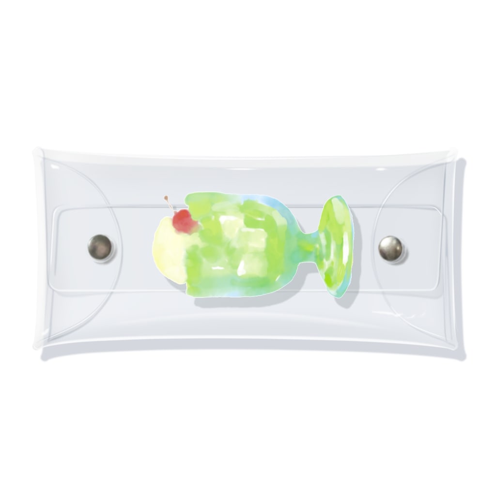 Morokoのクリームソーダ Clear Multipurpose Case