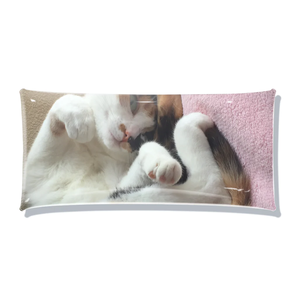 モモさんショップの愛猫モモ Clear Multipurpose Case