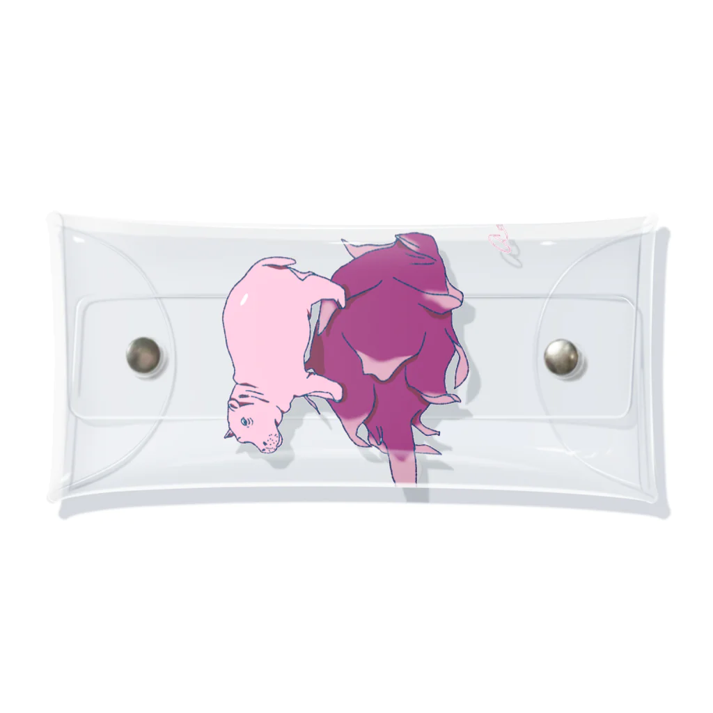 アコモ・マユラスのFruits-kaba (dragon fruit) Clear Multipurpose Case