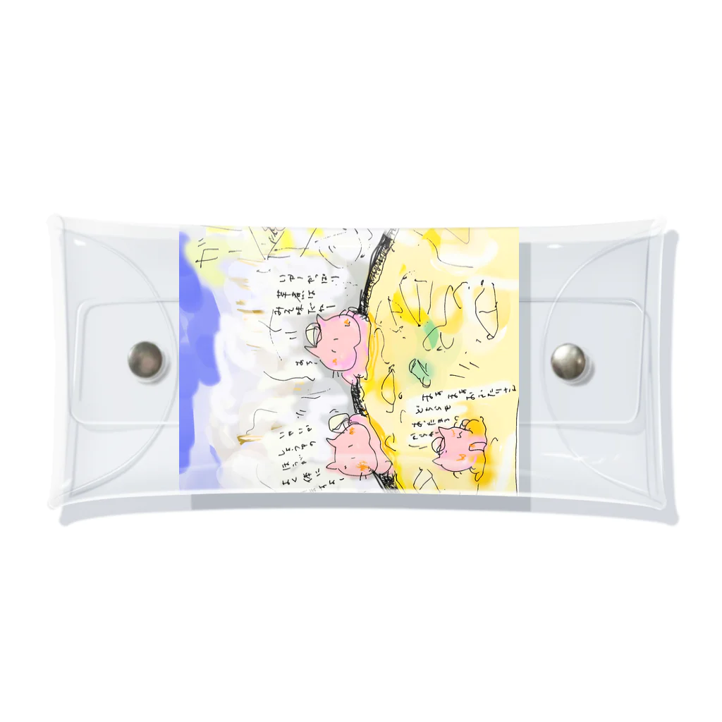 にゃじ川ぬっこの芋煮ぬこ Clear Multipurpose Case