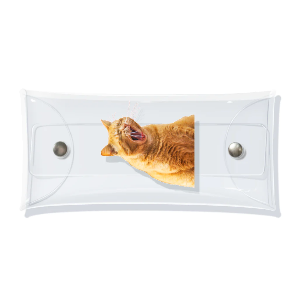 umameshiのあくびネコ / yawning cat Clear Multipurpose Case